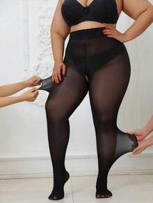 1 đôi quần legging nữ 80D ôm sát, co giãn cao cấp, đáy quần hở, siêu mỏng, chống xước, gợi cảm, màu đen, thích hợp cho dịp Giáng sinh, chịu được trọng lượng lên đến 300lbs, thời trang và đa năng. - màu đen - Xem 2