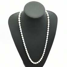 Freshwater Baroque Natural Pearl Necklace 70cm 18k Gold Plated 4848 - 白色 - 查看 1