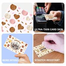 4张彩色信用卡贴膜，防水防刮，个性化装饰保护贴，适用于信用卡/借记卡/交通卡 - 查看 5