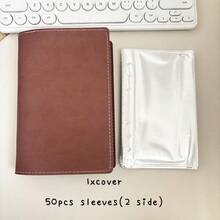 A6软皮活页夹，带50个内袋、100个双面卡槽和储蓄簿 - 長方形 - 查看 9