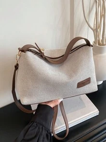 2026 New Niche Design Women's Bag, Large Capacity Crossbody Bag, Retro Shoulder Underarm Bag - Brown - View 3