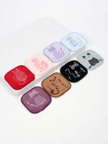 5/10/15 piezas Almohadillas reutilizables para desmaquillaje, suaves con la piel, remoción rápida de maquillaje, adecuadas para todo tipo de piel - Multicolor - Ver 5