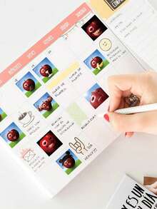 500张趣味个性化红苹果贴纸，包含14种流行表情，防水耐用，适用于子弹笔记、手机壳和恶作剧剪贴簿等文具用品，趣味贴纸 - Funny Apple - 查看 4