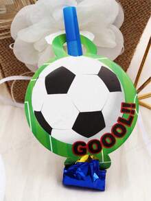 1pc Football Cheerleader Blow Horn Prop, Suitable For Sports Meet, Birthday Party, Fun Decor, Football Themed Sports Party Set, Applicable For Party Or Football Match, Birthday Party, Wedding And Cheerleading Performance, Can Be Used As Gift, Party Favor, Party Supplies, Party Decoration, Birthday Gift, World Cup - View 3