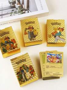 pokemon 卡片，金箔卡片，热门，银箔，收藏品，玩具，便宜 - 彩色 - 查看 2