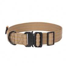 Reflective Tactical Training Dog Collar, Adjustable Large Dog Neck Strap, Thick Nylon Dog Collar, Quick Release - Multicolor - View 11