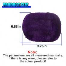 2PCS Purple Soft Plush Non-Scratch Car Wash Mitt High-Density Washing Gloves For Universal Vehicle Exterior Interior Detailing Supplies Cars Trucks SUVs - Purple - 查看 2