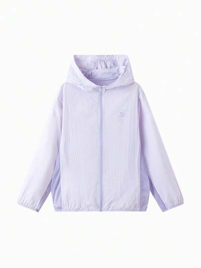 Balabala Áo khoác mùa hè nhẹ, chống tia UV, thoáng mát, có mũ trùm đầu, dành cho bé gái và bé trai.