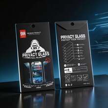 Protector de Pantalla Privacy Glass para Celular – Vidrio Templado 9H Antiespía, Alta Definición, Anti Rayones y Fácil Instalació - Negro - Ver 3