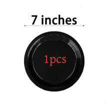 100/50/25pcs Black Reusable Salad Plates, Dinner Plates, Fruit Plates, Food Trays, Ideal For Cakes, Desserts, Salads, Burgers, Sandwiches, Sushi, Perfect For Home Gatherings, Hotels, Restaurants, Weddings, Outdoor Events, Birthday Parties, Back To School, Holidays, Thanksgiving, Valentine's Day, New Year Gifts, Kitchen Decor, Serving Trays - Black - View 12