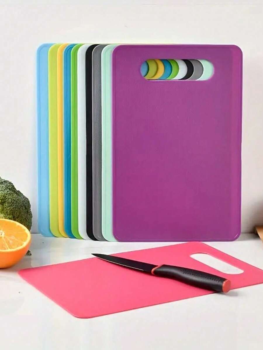 1/3pcs Foldable Plastic Cutting Board, Non-Slip Kitchen Chopping Mat For Meat And Vegetables