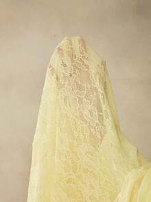Cheriluna Maternity Maternity Photography Dress, Lace Dress/Elegant Dresses For Party, Yellow Dress For New Year, Winter Dress - 黃色 - 查看 7
