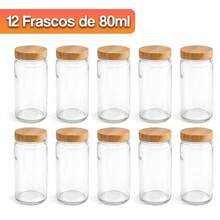Porta Condimentos de Bambu Giratório 12 Potes Frascos Saleiro Temperos Organização Para Cozinha - Visão 4