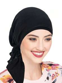 1件装女士化疗帽 - 轻便弹力头巾帽，适合癌症、脱发患者 - 可机洗舒适针织帽，专为化疗患者设计 - 顏色 - 查看 18