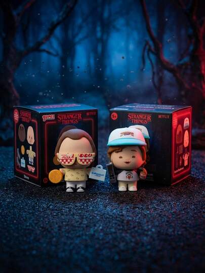  Bộ tẩy hình nhân vật Stranger Things chính hãng, có bản quyền, dùng để vẽ và viết, đồ dùng học tập dễ thương, hình ảnh lướt sóng, tẩy xóa ký tự, bộ Eleven và Dustin Henderson của Netflix.