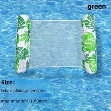 Võng nằm thư giãn bơm hơi PVC gấp gọn, họa tiết sọc, dùng cho người lớn, thích hợp cho hồ bơi. Giường nằm thư giãn nổi trên mặt nước. - Nhiều màu - Xem 5