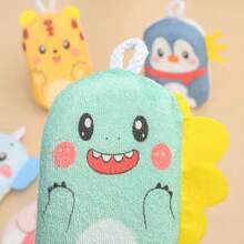 1个新生儿洗澡海绵，新生儿洗发海绵毛巾，婴儿洗澡海绵，儿童擦洗毛巾，浴刷 - 彩色 - 查看 7