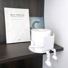 创意人形厕纸架 - 有趣的坐姿设计，ABS树脂材质，可用于收纳卫生纸/打造独特家居装饰/摆放在桌面，适用于浴室/卧室/客厅，是万圣节/感恩节/圣诞节的理想礼物，也是馈赠亲友/房主的绝佳选择，简约风格 - 彩色 - 查看 9