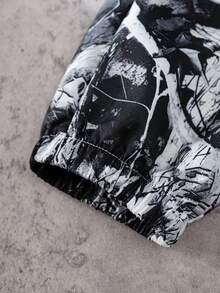 3pcs Boys' Fashion Digital Print Cargo Pants, Ankle-Tied, Personalized Digital Print, Suitable For Casual Street Style - Multicolor - View 5