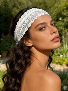 1 chiếc băng đô ren cho nữ, phụ kiện tóc mùa hè, băng đô đi biển. - Nhiều màu - Xem 10