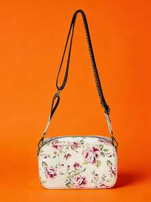 Sac à bandoulière mode femme imprimé cerises, sac à épaule, convient comme cadeau pour la fête des mères à porter avec des tenues d'été, sac carré petit avec fermeture éclair et porte-monnaie, peut contenir un téléphone, un appareil photo, un portefeuille, idéal pour les voyages d'été, les vacances, la photographie, cadeau de vacances pour les amis - Multicolore - Voir 16