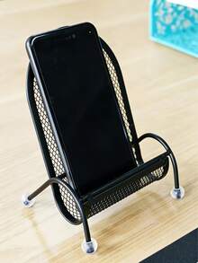 Creative Chair Shaped Desk & Slouchy Phone Stand, Sturdy Bedside Phone Holder - Multicolor - View 3