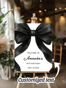 Customized Welcome Sign, Personalized Party Photo Booth Prop, Suitable For Bridal Shower, With "Bride Or Die" Slogan, Gothic Theme Decor And Photography Accessory, Great For Weddings And Baby Showers - Multicolor - View 11