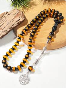 1 chuỗi hạt cầu nguyện Hồi giáo gồm 45 hạt, hai màu, cầm tay hoặc đeo được, dùng được cho cả nam và nữ. - Nhiều màu - Xem 5