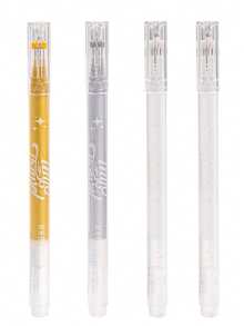 colnk 0.8毫米防水荧光笔，大容量，白色/金色/银色，适用于绘画、日记、艺术创作 - 套裝 - 查看 10