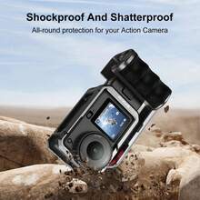 For Osmo Action 6 PULUZ Metal Camera Cage Expansion Adapter With Handle Grip (Titanium) - View 8