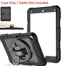 1 Piece, Compatible With IPad 9th/8th/7th Generation Cases, 10.2-Inch (2021/2020/2019 Models), 9.7-Inch 6th Generation/ 5th Generation 2018/2017 Models (Model Nos.: A1893, A1954, A1822, A1823), (A16) 11th Generation 11-Inch 2025, 10th Generation 10.9-Inch 2022, Tab A11+/A9+ Plus 11-Inch 2026/2024 With 360-Degree Rotating Stand, Drop-Proof Case With Pen Slot, Black + Black - Black - View 1
