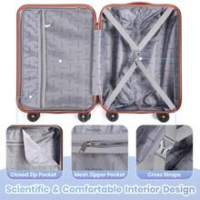 5 Piece Suitcase Sets Hard Shell Luggage Set - 20"+24"+28" - Classic Black - View 11