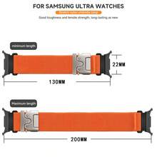 1 dây đeo thể thao bằng nylon co giãn cho đồng hồ Galaxy Watch 7 Ultra 47mm - Watch 7 Ultra - Xem 3