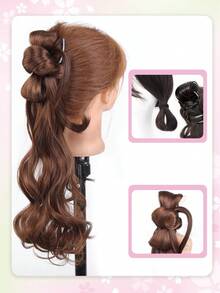 Synthetic Wig Braid Ponytail Female Grip Clip Gentle Curling Hair New Chinese Style Side Ponytail Braid Suitable For Women's Daily Wear And Gatherings - Multicolor - View 3