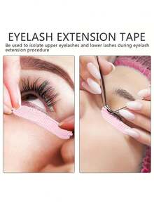 1 Roll 4mm Eyelash Extension Fixing Tool Tape Set, Includes Breathable Hypoallergenic Isolation Tape, Suitable For False Lashes And Makeup - Multicolor - View 5