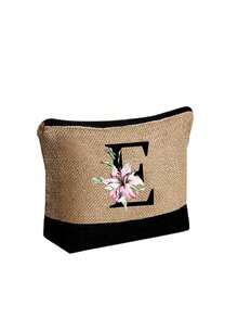 1 Conjunto Bolsa de Praia Feminina, Bolsa de Lona e Chapéu Acessórios de Praia, Letra A-Z, Adequado para Casamento, Aniversário, Férias, Ótimo Presente para Senhoras, Mães, Professoras, Amigas, Madrinhas, Estudantes, Bolsa Grande para Viagem, Fim de Semana, Presente de Aniversário Personalizado para Ela, Acompanha Lenço - Multicolorido - Visão 29