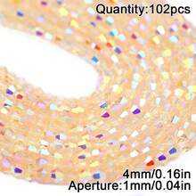 4/6毫米时尚亮面菱形玻璃珠，手工DIY首饰制作材料，适用于项链和手链 - DIY - 查看 19