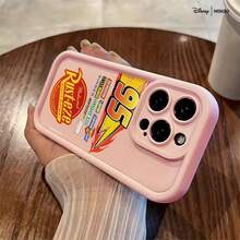 Miniso 1pc Disney Pixar Cars 95 Lightning McQueen Rust-Eze Racing Decal Design Phone Case Suitable For IPhone 17/17 Pro/17 Pro Max/17 Air/16/15/14/13/12/11/X Series Iphone 17 Pro Max Case Iphone 17 Pro Case Iphone 17 Case Stocking Stuffers The Girlfriend - Black - View 4