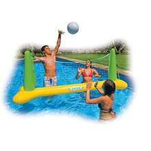 Floating Swimming Pool Toy Volleyball Game Family Play Inflatable Fun - Amarillo - Ver 3
