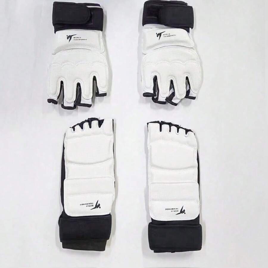 Adult Kickboxing Shin Guards, Suitable For Ages 8-88, Protective For Kicking, Boxing, MMA, Muay Thai, Taekwondo And Other Combat Sports - Black and White - View 1