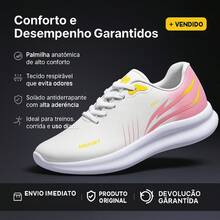 Lightweight SNKR Box Sneakers - Comfortable, Soft EVA, Breathable Mesh, Flexible Structure - Perfect For Running - 白色和藍色 - 查看 7