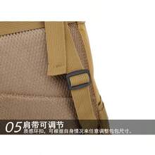LUPU Mountain Backpack For Camping, Hiking, Outdoor Activities, Multifunctional Travel Backpack, Multipurpose, Relieves Shoulder Pressure, Large Capacity, Multi-Layer Partition, Durable - Dark Wash - View 9