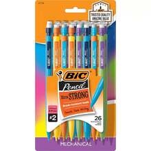 BiC 26pk Xtra Strong 0.9mm Mechanical Pencil: Thick Lead, School Supplies, Erasable, Plastic - 1 - 查看 1