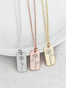 Quà sinh nhật cá nhân hóa, Quà hoa sinh nhật, Dây chuyền tháng sinh nhật, Quà tặng vợ theo yêu cầu, Dây chuyền sinh nhật, Quà tặng cho trẻ em, Quà tặng cho mẹ mới sinh - Nhiều màu 10 - Xem 5