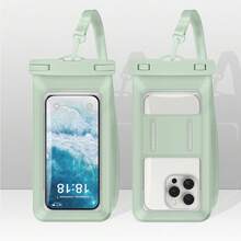 Waterproof Phone Pouch With Hand Strap, Plus Size Waterproof Phone Protective Case. Dual Pocket Design, Large Capacity, Suitable For Swimming, Beach And Other Outdoor Activities. Can Store Wallet, Cards And Other Items. Waterproof Design, Suitable For Summer Vacation, Diving, Swimming, Beach And Other Occasions. - Multicolor - View 15