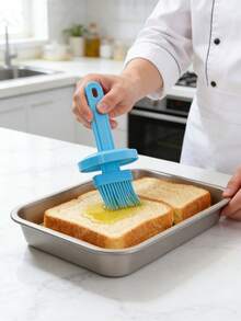 1pc Portable Multifunctional Silicone Basting Brush, Nylon Heat-Resistant Bristles, With Oil Bottle, Suitable For Sauce Basting, Baking Oiling, Grilling Seasoning, Easy Storage Space-Saving, Practical Valentine's Day Gift, Grilling Essential, Suitable For Boyfriend/Husband, Kitchen Supplies, Oil Bottle, Home Goods - Multicolor - View 3