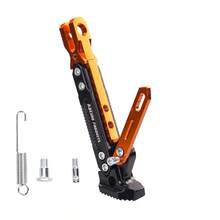 Soporte universal ajustable de aleación de aluminio CNC para motocicleta - Soporte lateral antideslizante y ajustable en altura apto para motocicletas todo terreno y eléctricas todo terreno - Accesorio de soporte de motocicleta duradero y ligero - A - Ver 11