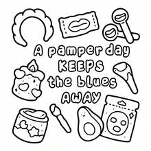 1 Libro para colorear de autocuidado lindo: 54 páginas de escenas adorables de autocuidado y dulces, papel grueso de 260 g/m², ideal como regalo del Día de la Madre y para aliviar el estrés del autocuidado - CUIDADOS PERSONALES - Ver 8