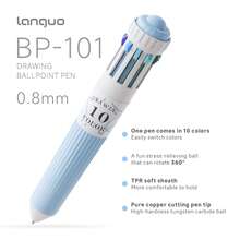 3-12pcs Ballpoint Pens 28-120 Colors Set, 0.8mm Bullet Tip For Smoother Ink Flow, Rich Colors With Layering Capability, Soft Rubb, First Day Of School - Multicolor - View 4