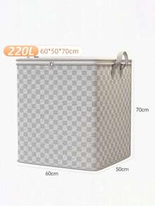 1pc Large Capacity Travel & Home Packing Bag With Zipper, Waterproof & Moisture-Proof Clothing Storage Bag - Grey - View 14